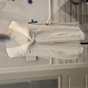 EUC Free People Women's sz M v-neck Linen Tank